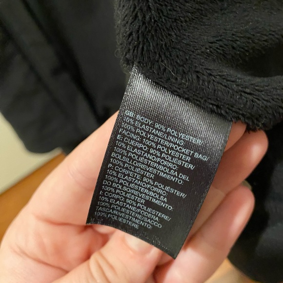 Black North Face Hooded Fleece Lined Jacket Size Small - Picture 3 of 5